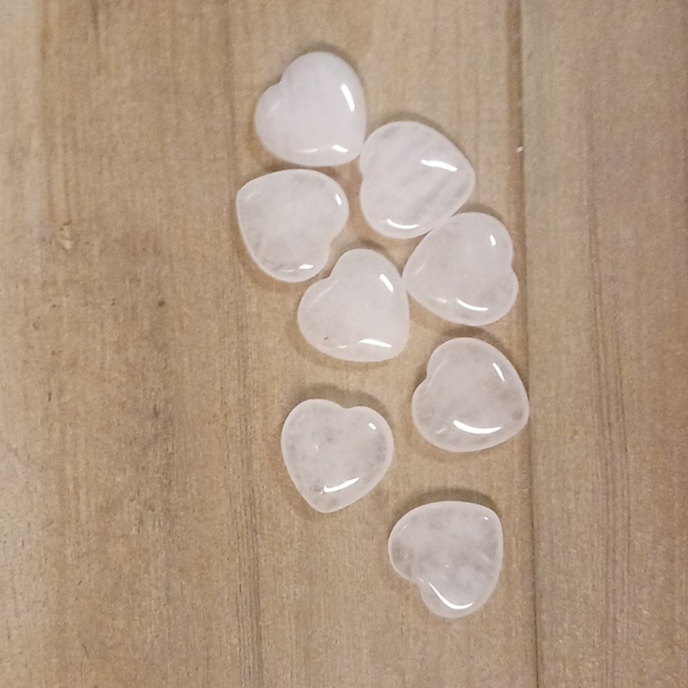 Lot of Heart shaped Rose quartz